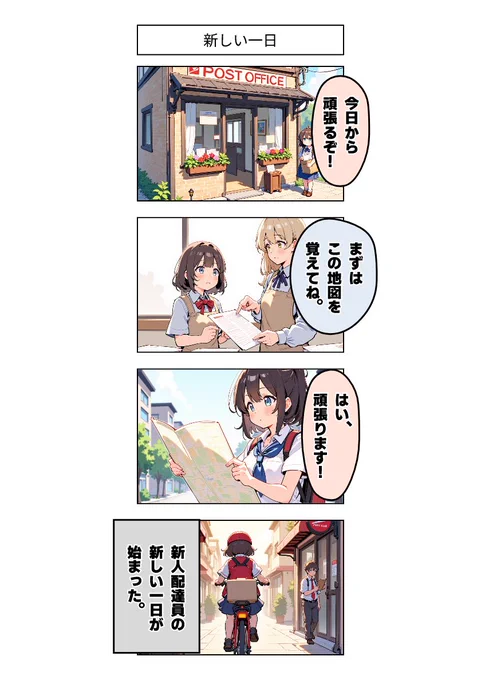 今日の4コマ:新しい一日 
