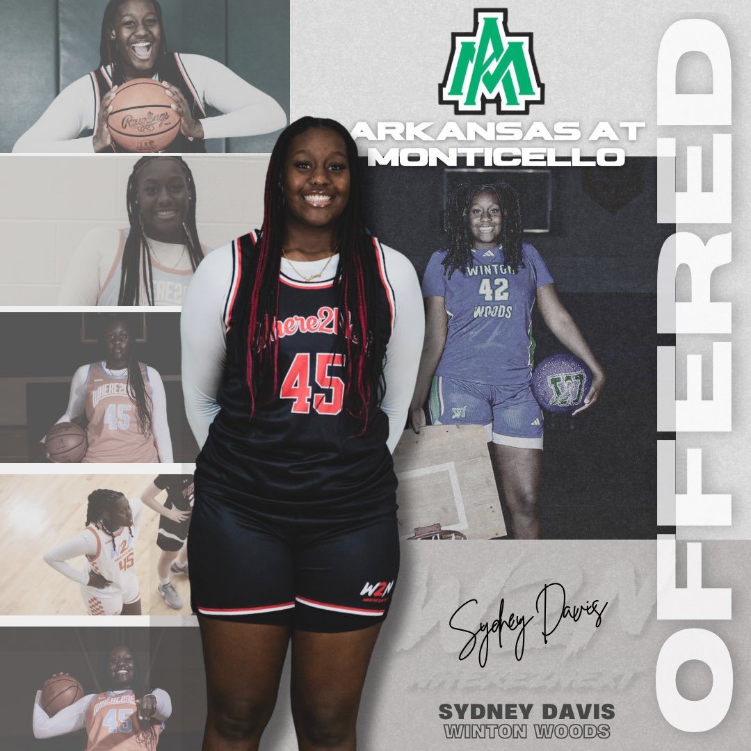 WHERE2NEXT (@w2n_wbb) on Twitter photo Sydney Davis ‘26 has been offered by The University of Arkansas Monticello.
<a href="/Sydthecoolkid_/">Sydney Davis</a> 🔸🔹 Sydney Davis ‘26 has been offered by The University of Arkansas Monticello.
<a href="/Sydthecoolkid_/">Sydney Davis</a> 🔸🔹