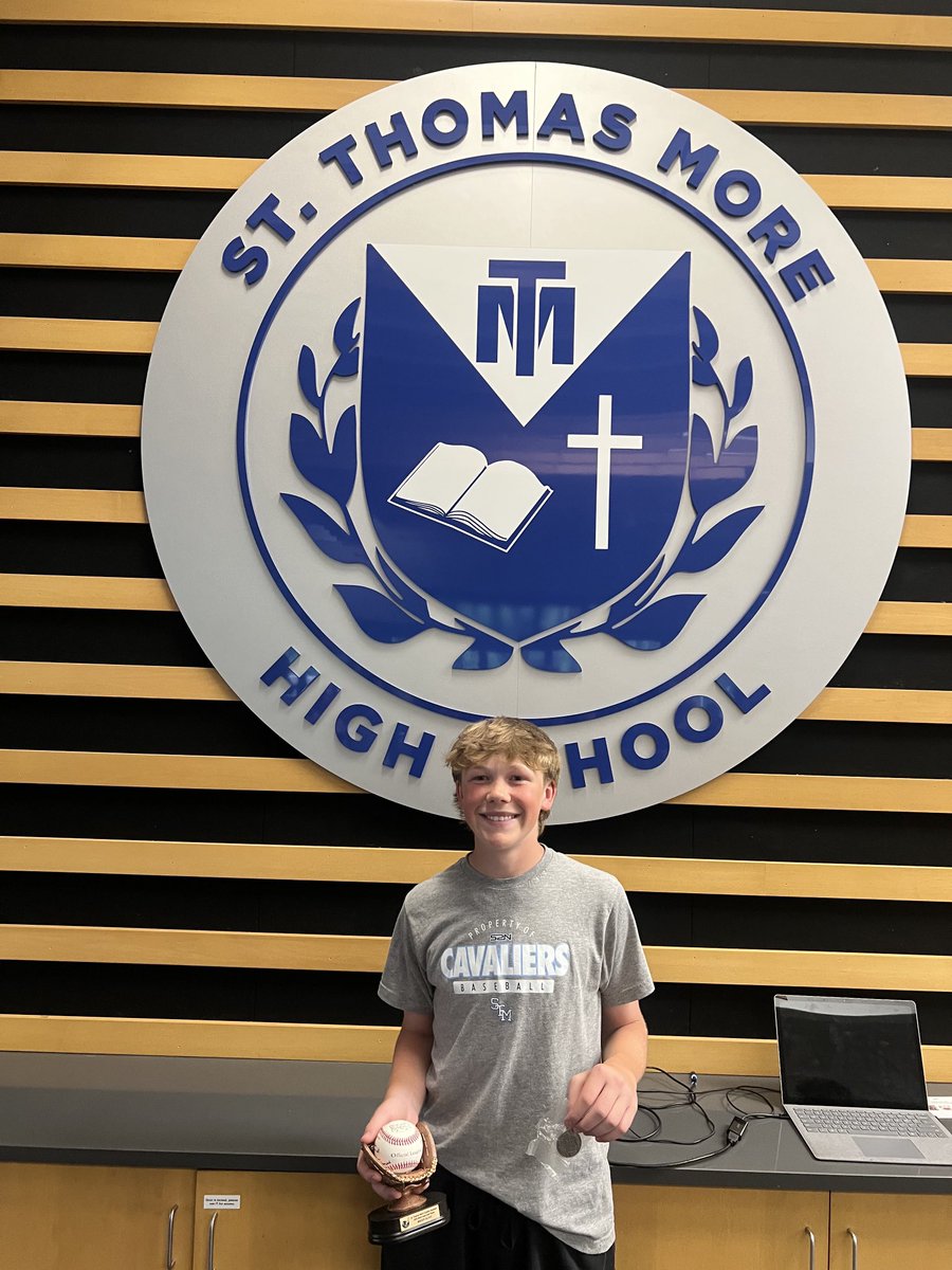 Turning page on ‘25 season w/recent Cav Baseball banquet. 

Most Improved Player: Soph. Brody Alivo

Kid started every game &amp; played every inning while earning 2nd-team all MCC.  Still growing &amp; getting stronger…can’t wait to see the what next two years bring!

#GoCavs
#Family