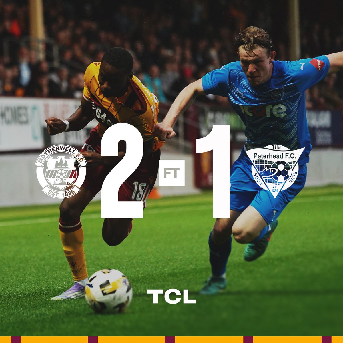 Three points secured.

90' // 2-1.