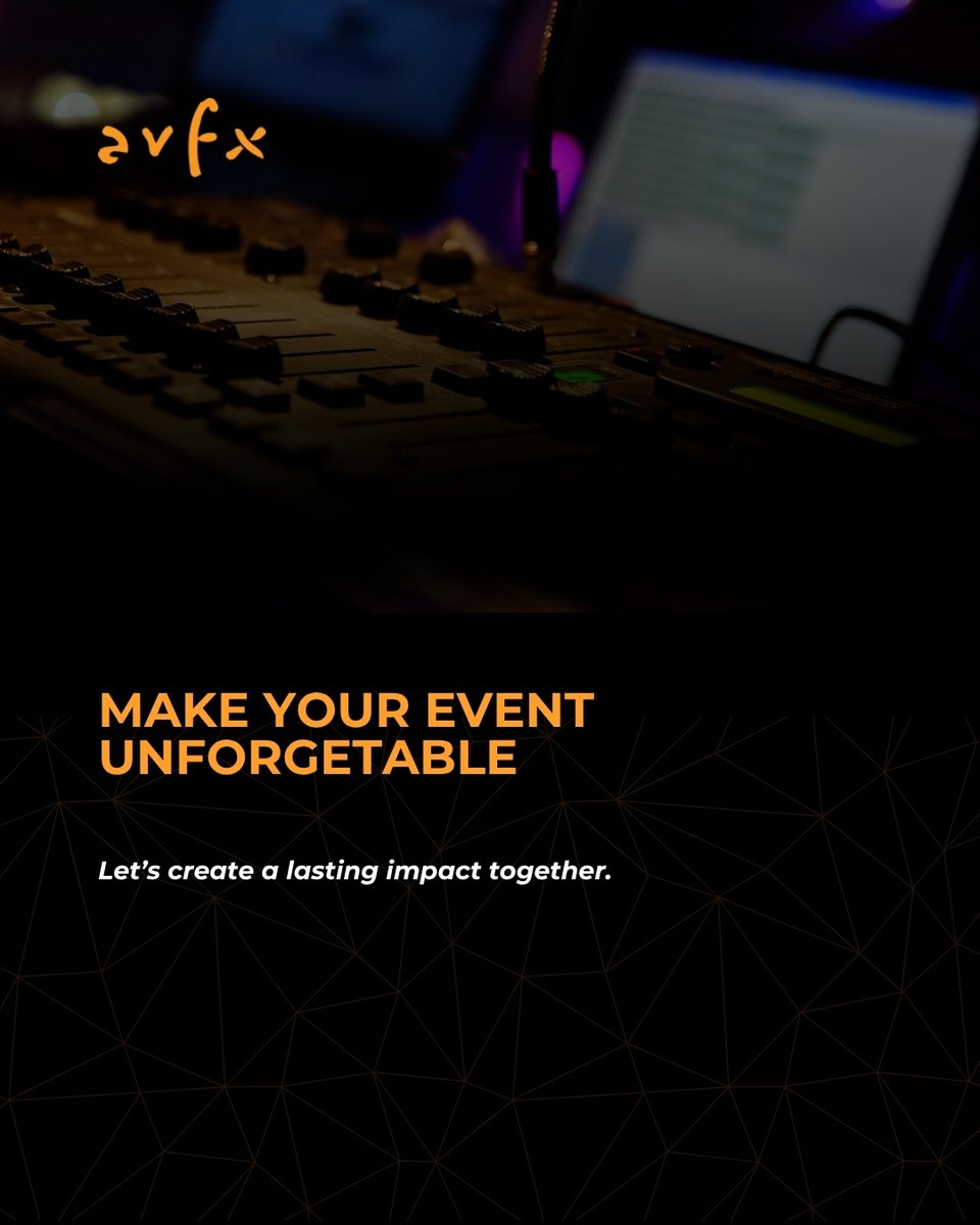 Events fade.
Great media keeps them alive.
AVFX helps you turn live moments into lasting content—from sizzles to replays.
🎬 Let’s make your message unforgettable:
hubs.ly/Q03xkcym0