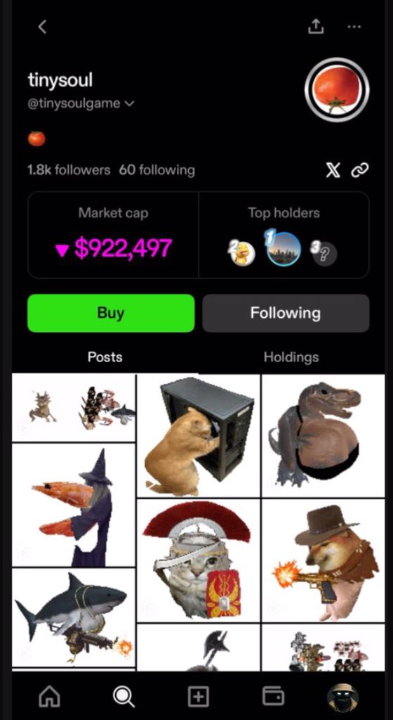 adex_ricky's tweet image. Y’all should check on this page on ZORA
@tinysoulgame is the king of ZORA
Every post is a green candle
Y’all should be positioned