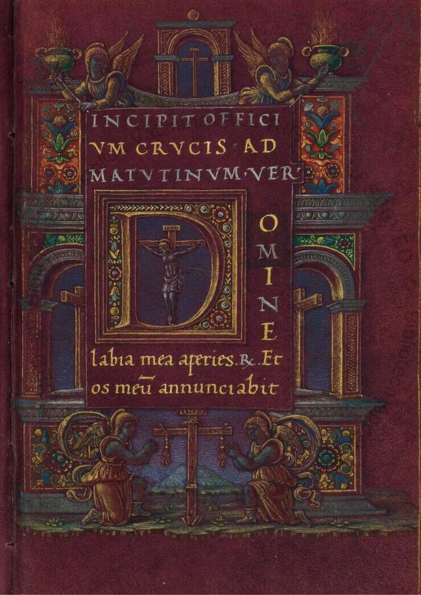 latinedisce's tweet image. Today in the Medieval Manuscripts course, we explored this exquisite 15th-century treasure: The Book of Hours of Cardinal Carafa.
Reclaiming Western culture, one manuscript at a time.