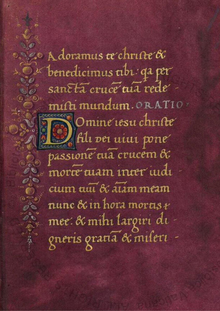 latinedisce's tweet image. Today in the Medieval Manuscripts course, we explored this exquisite 15th-century treasure: The Book of Hours of Cardinal Carafa.
Reclaiming Western culture, one manuscript at a time.
