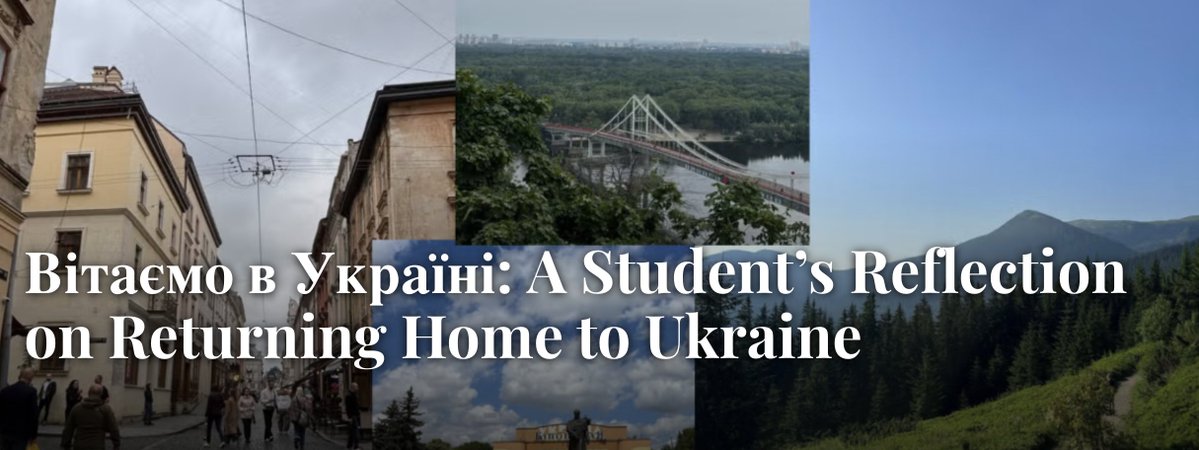 giwps's tweet image. “The exhaustion is visible, but the will to live, to create, to connect—it’s still there.”
Our Student Policy Assistant, Karyna Stepanovych, reflects on love, loss, and resilience as she returns home to Ukraine amid Russia’s full-scale war of aggression.
giwps.georgetown.edu/student-reflec…