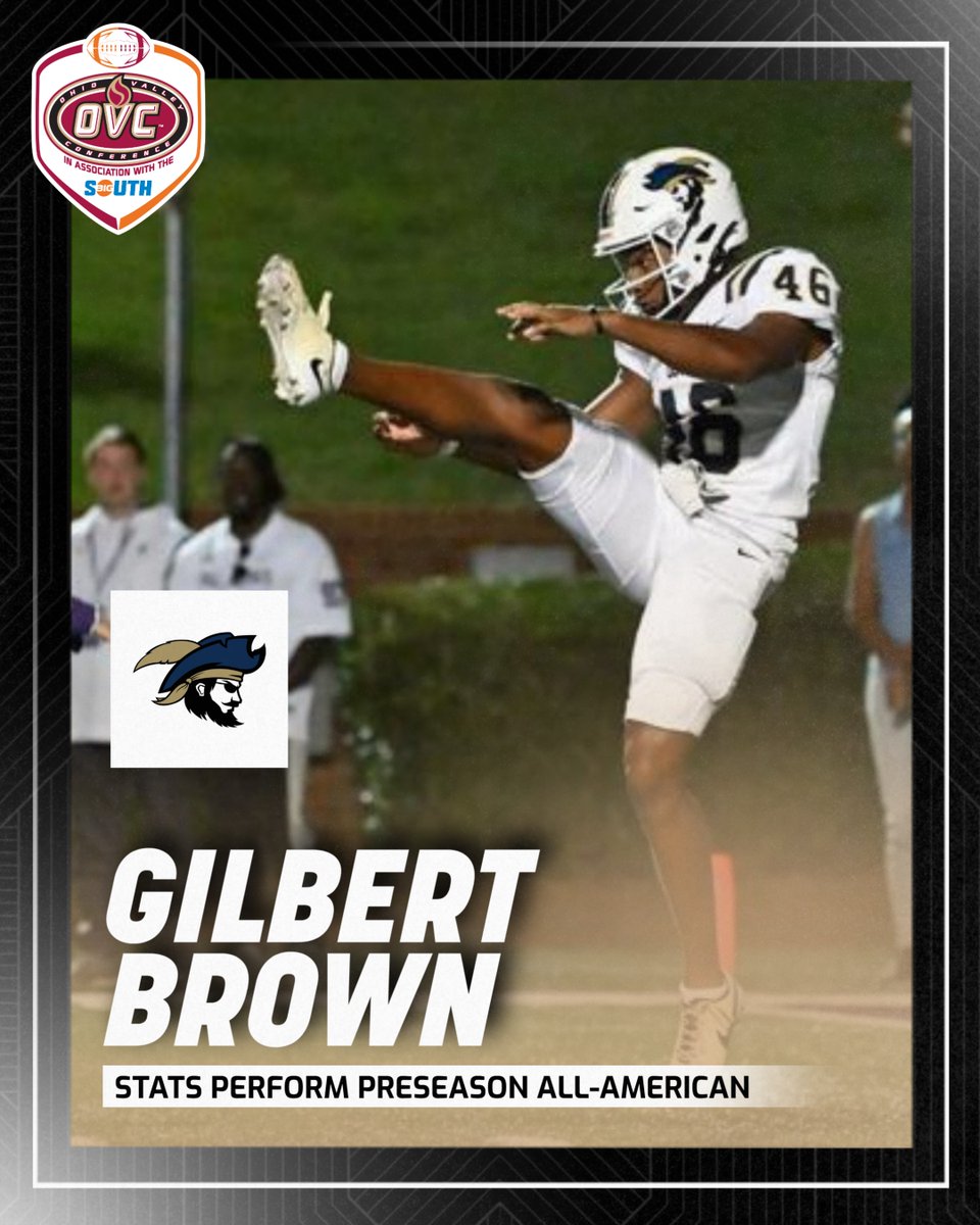 OVC-Big South Football Association (@bigsouthovcfb) on Twitter photo 3โฃ named to Stats Perform (<a href="/OptaAnalystFCS/">FCS Football</a>) FCS Preseason All-American Team. ๐
Story: bit.ly/4lOGZOc
#StrongerTogether | #OVCBigSouthFB 3โฃ named to Stats Perform (<a href="/OptaAnalystFCS/">FCS Football</a>) FCS Preseason All-American Team. ๐
Story: bit.ly/4lOGZOc
#StrongerTogether | #OVCBigSouthFB