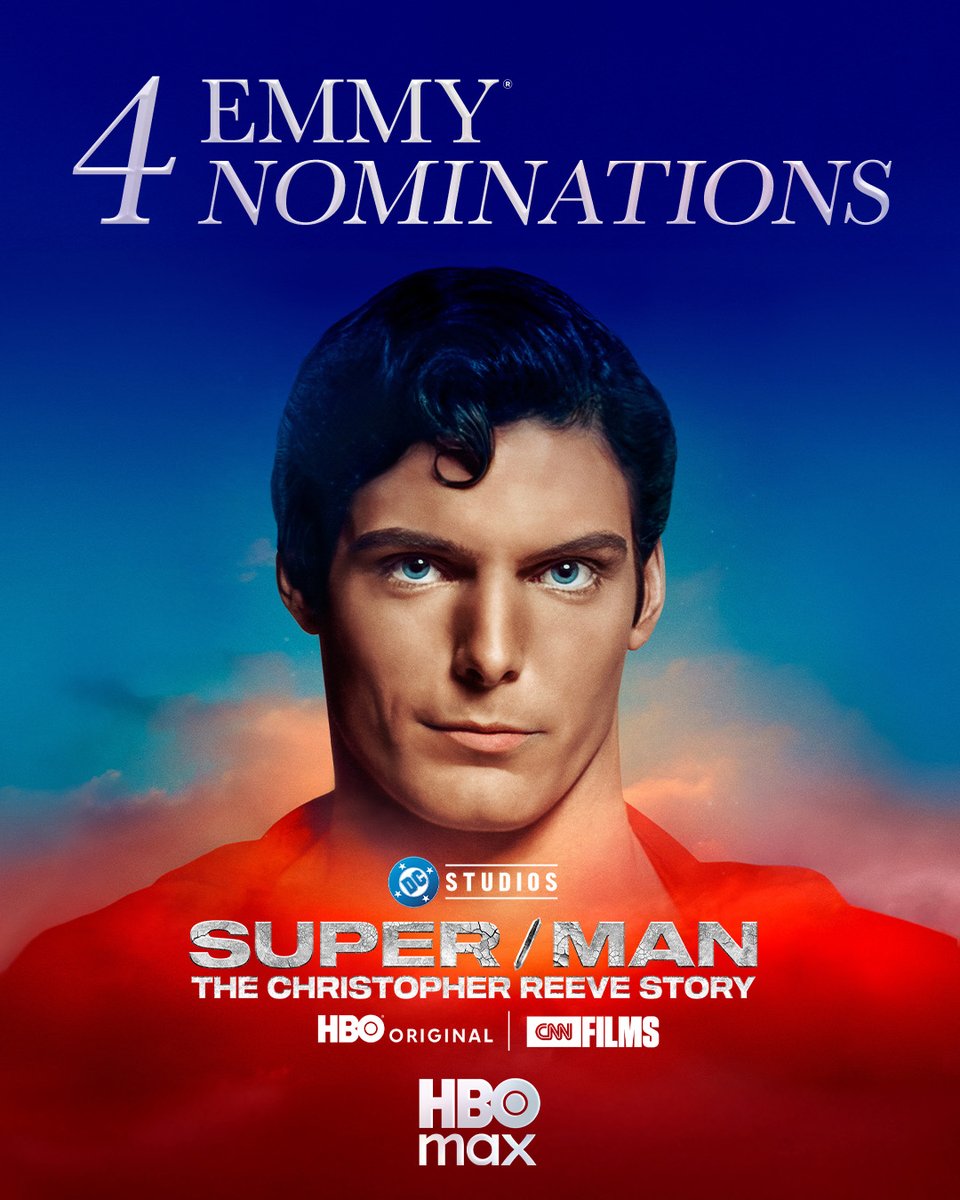 Congratulations! 🎉 👏 Super/Man: The Christopher Reeve Story, an in-depth  look at the late Superman star, earned an impressive four Emmy nominations,  including recognition for directors Ian Bonhôte and Peter Ettedgui., image size:960x1200