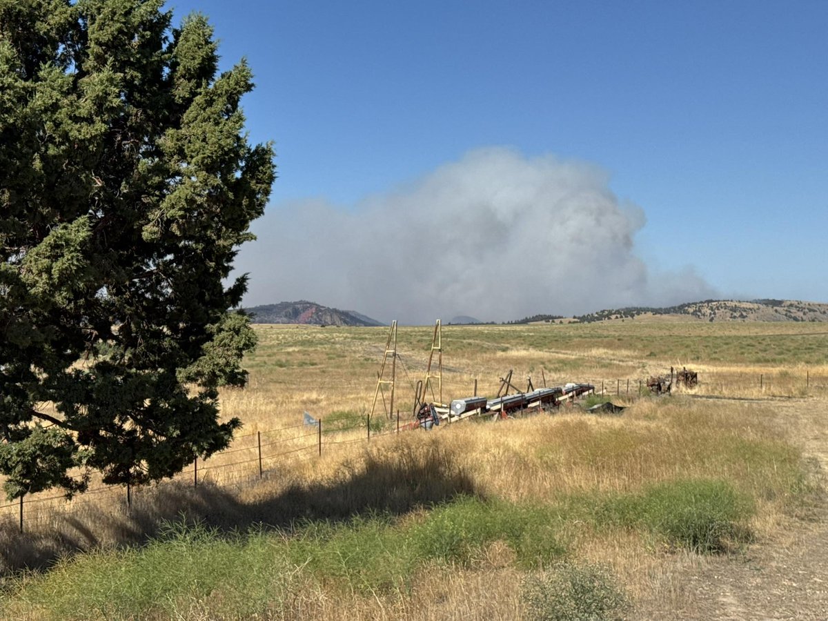 OSFM's tweet image. There are several road closures and evacuation notices in place for the #CramFire. Info at the links below.
🚨EVACUATION MAPS:
• Jefferson Co: tinyurl.com/JCSOEvacMap
• Wasco Co: tinyurl.com/WascoCountyEva…
🚗ROAD UPDATES:
• tripcheck.com
(📸 Wasco Co. Sheriff)