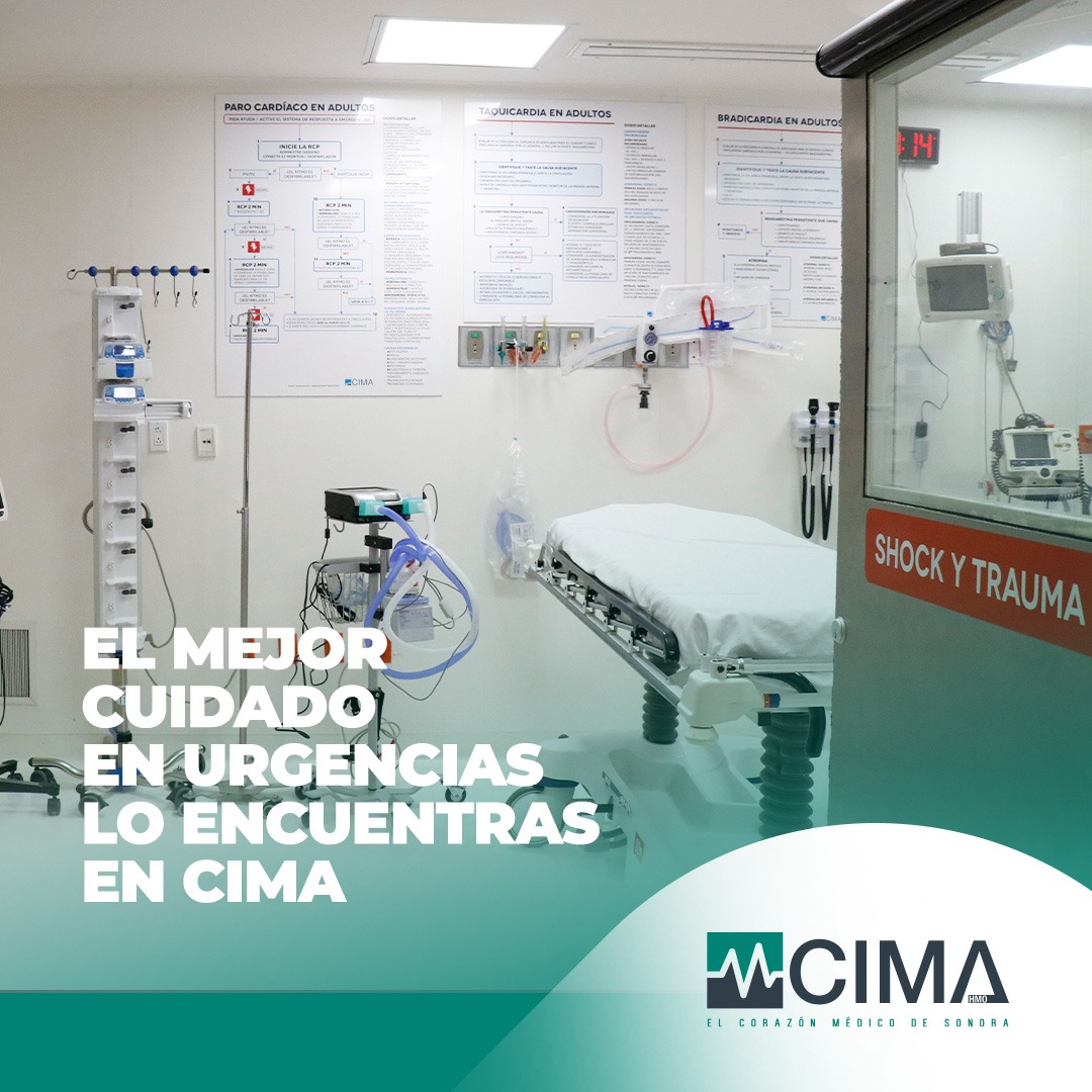 El mejor equipo de urgencias te atiende en Hospital CIMA. Con cuidado, precisión y la más alta tecnología en instalaciones para atender tu salud. 

Contáctanos al: 662 259 0911

Estamos para ayudarte.