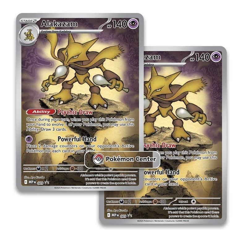 First Look at the Alakazam Promo Card included in Mega Evolution Gardevoir  ETBs