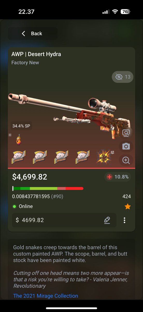 Looking for offers on this beauty 🙏

C/o 3800usd
B/o 4700usd

Retweets really appriciated!! 🙏🥰❤️