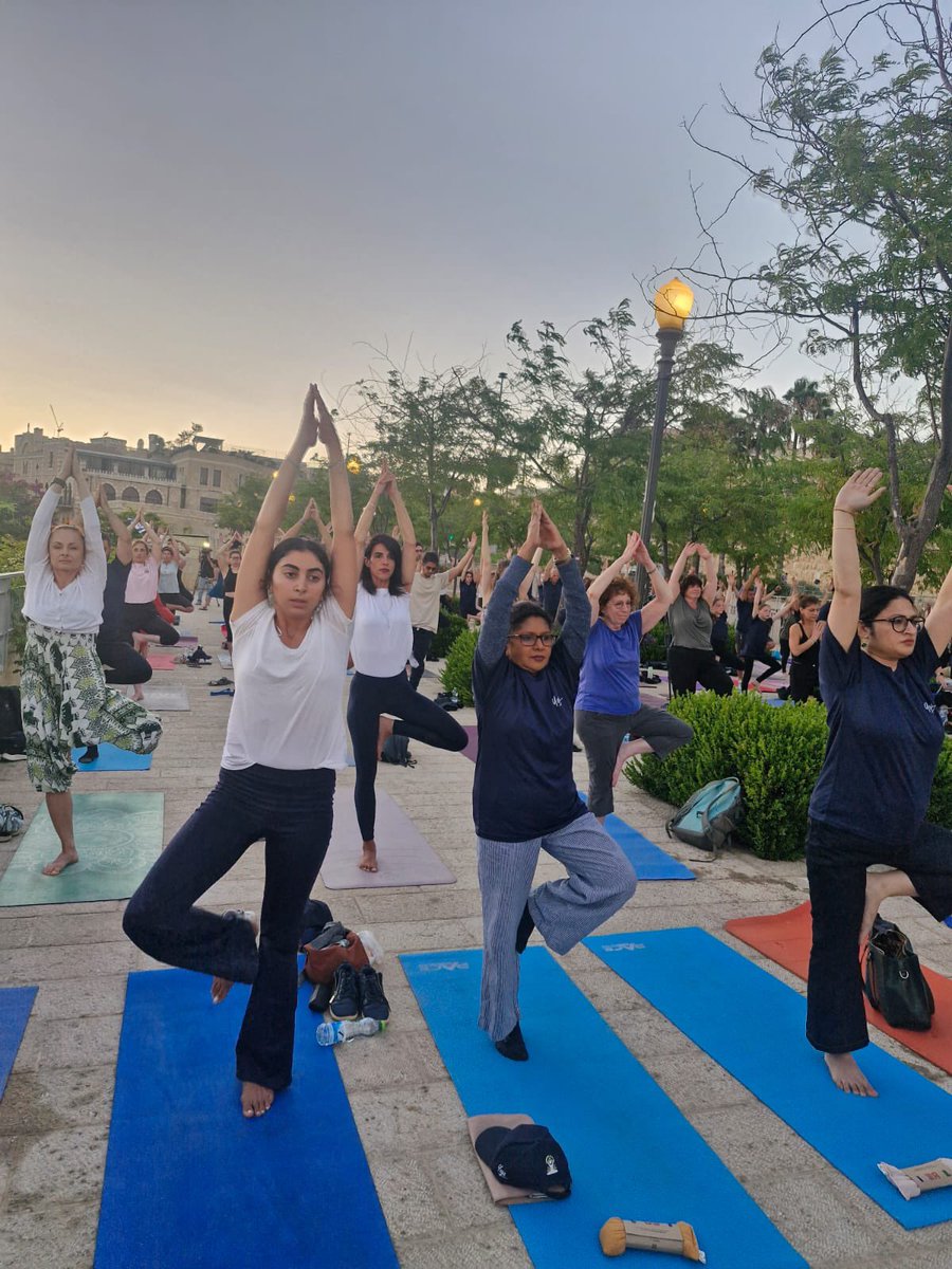 India in Israel (@indemtel) on Twitter photo Celebrating the 11th International Day of Yoga at the iconic Mamilla, Jerusalem!
The Embassy, in association with <a href="/IsraelMFA/">Israel Foreign Ministry</a> and <a href="/Jlm_city/">עיריית ירושלים</a>, organized the event, attended by over 200 yoga enthusiasts.
Amb. JP Singh, Amb Sagi Karni from <a href="/IsraelMFA/">Israel Foreign Ministry</a> and <a href="/Jlm_city/">עיריית ירושלים</a> also graced the Celebrating the 11th International Day of Yoga at the iconic Mamilla, Jerusalem!
The Embassy, in association with <a href="/IsraelMFA/">Israel Foreign Ministry</a> and <a href="/Jlm_city/">עיריית ירושלים</a>, organized the event, attended by over 200 yoga enthusiasts.
Amb. JP Singh, Amb Sagi Karni from <a href="/IsraelMFA/">Israel Foreign Ministry</a> and <a href="/Jlm_city/">עיריית ירושלים</a> also graced the