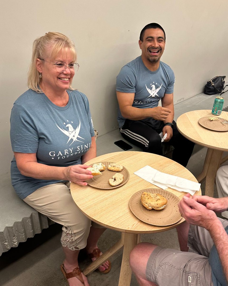 GarySiniseFound's tweet image. Last month, we held a community event for local veteran's and first responders in the New York area to learn about the long and rich history of bagels - and how to make the perfect one! 🥯
As part of this unique experience, NYC Bagel Tours showed us how to create the dough, mix…