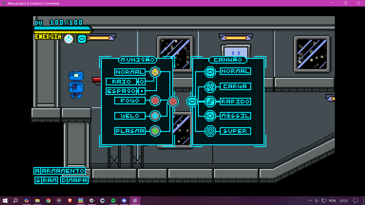helivystar's tweet photo. Está tudo como protótipo ainda, mas estou em busca de criar um pequeno metroidvania. Farei primeiramente um Demo, mas no momento estou só fazendo pixel art, mapa e planejamento.
#gamedev #IndieGameDev #constrct2 https://t.co/kC4WgqR0nf