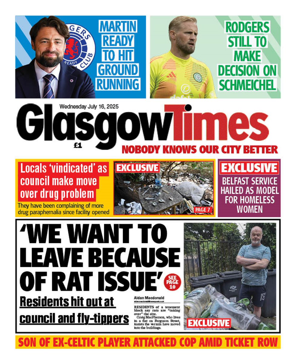 Andy Gibson (@andygibsontv) on Twitter photo "WE WANT TO LEAVE BECAUSE OF RAT ISSUE"
@AidanCMacDonald for <a href="/Glasgow_Times/">Glasgow Times</a>
Residents of a tenement block say rats are "taking over" the site.
#CraigMacPherson who lives on #FergusonStreet says vermin have moved into the building.
#GlasgowTimes
#TomorrowsPapersToday
#IBPAPERS "WE WANT TO LEAVE BECAUSE OF RAT ISSUE"
@AidanCMacDonald for <a href="/Glasgow_Times/">Glasgow Times</a>
Residents of a tenement block say rats are "taking over" the site.
#CraigMacPherson who lives on #FergusonStreet says vermin have moved into the building.
#GlasgowTimes
#TomorrowsPapersToday
#IBPAPERS