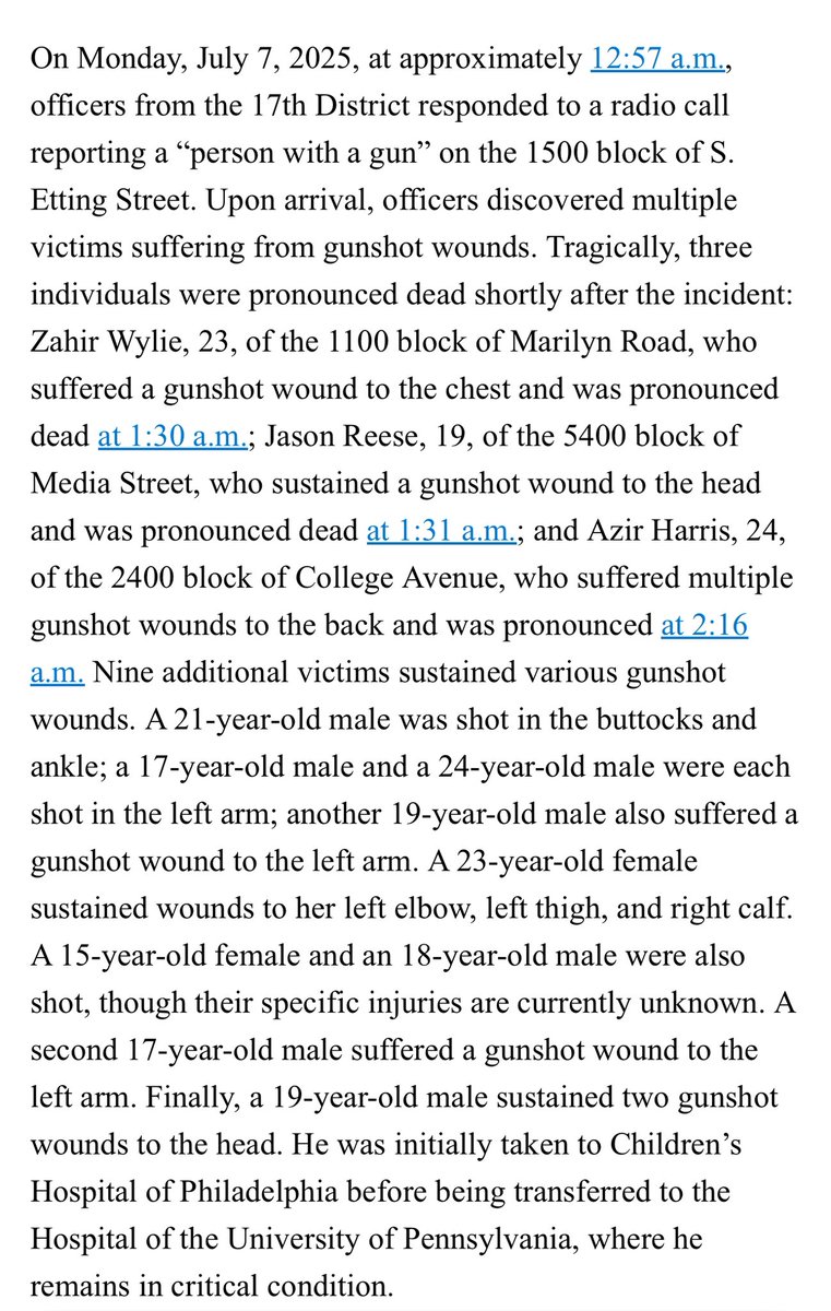 Steve Keeley (@keeleyfox29) on Twitter photo 2/2. <a href="/PhillyPolice/">Philadelphia Police Department</a> asking for tips to identify two more WANTED on mass shooting on Etting Street. 2/2. <a href="/PhillyPolice/">Philadelphia Police Department</a> asking for tips to identify two more WANTED on mass shooting on Etting Street.