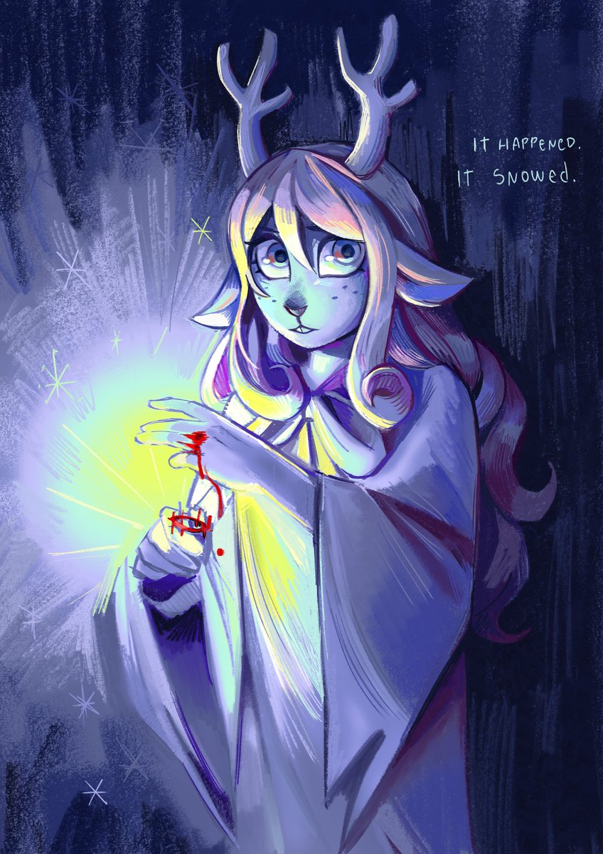 It happened.
It snowed.

#deltarunefanart #DELTARUNE