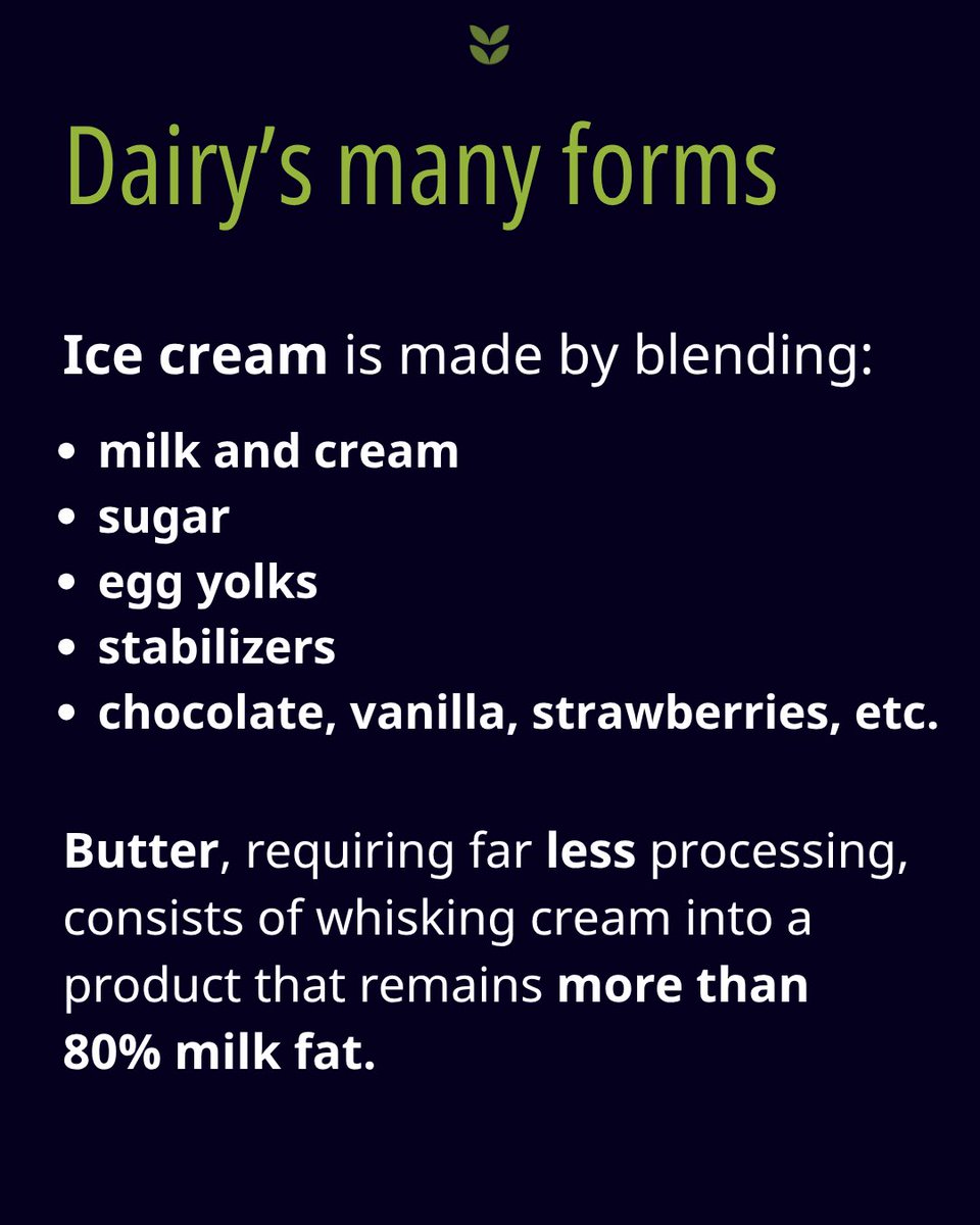 IMidwest's tweet image. Dairy farmers made just 19% of what you paid for ice cream in 2024. For butter? 57%.
Same milk, different process. Very different payouts.
Click here to view the latest Data Harvest: investigatemidwest.org/2025/07/15/who…
#FoodSystem #Farming #FarmToTable #DairyDollars