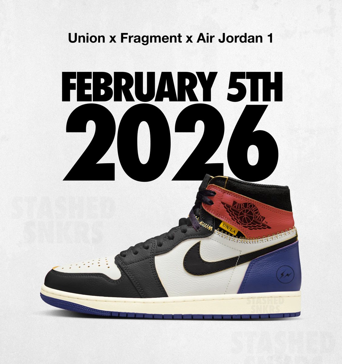 StashedSNKRS's tweet image. UNION LA x FRAGMENT x AJ1 ⚡️🔥

5.2.2026