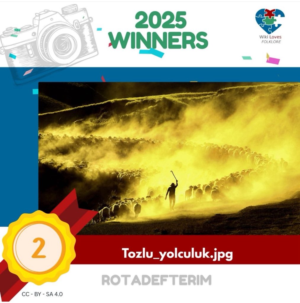 rotadefterim's tweet photo. Wikipedia tarafından düzenlenen
 “ Wiki Loves Folklore” 
 Uluslararası Fotoğraf Yarışması  2.Lik ödülü 🥈🏆

@WikimediaTurkey @WikiFolklore https://t.co/Y927ZPjbiM