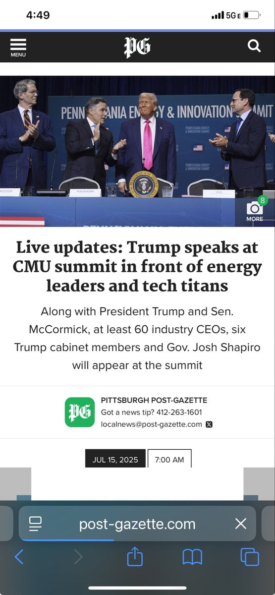 amellis_84's tweet image. I had good reason to stay in Pittsburgh for this summit. I’m excited for the investment in the region and the hype.
Instead I’m in Detroit @reindsummit. I’ll get my co-located sub-T EMP proof power gen and data center eventually. For now… we REINDUSTRIALIZE.