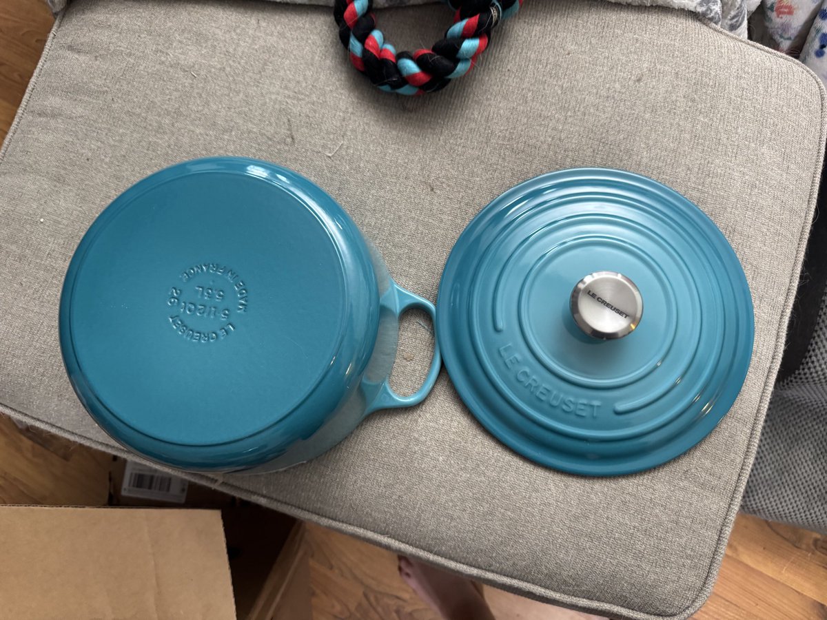 Completely obsessed with my first Le Creuset dutch oven
