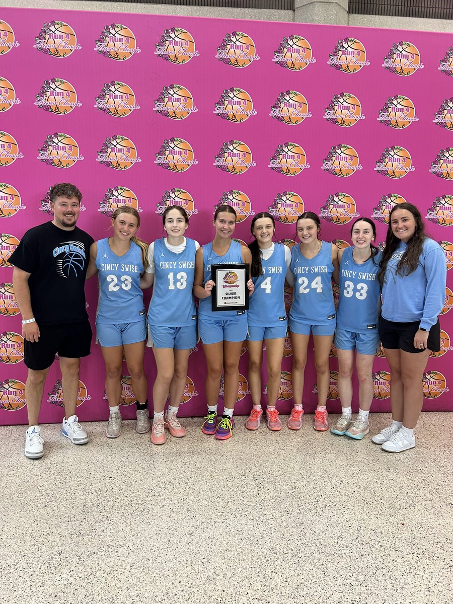 Cincy Swish Chialastri26 rolls past Legacy Force Supreme 59-33 to bring home the trophy in the Silver Championship bracket <a href="/TFNsRun4Roses/">TFN's Run 4 Roses</a> Championships in Louisville.  Great way for these young ladies to end their AAU careers on a high note! #SilverChamps #Super6
