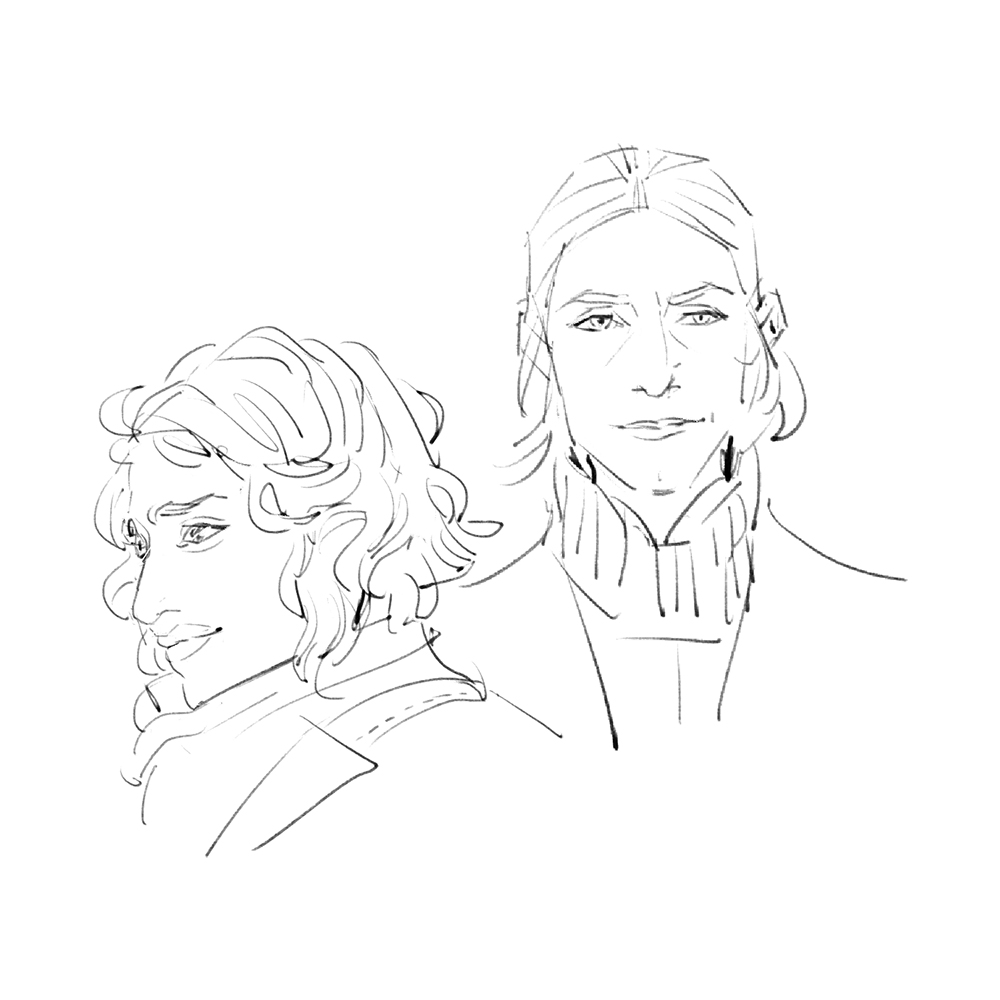 jennosaurs's tweet image. Andor sketches #cassianandor #dedrameero #cintakaz #velsartha #monmothma #kleyamarki #StarWars