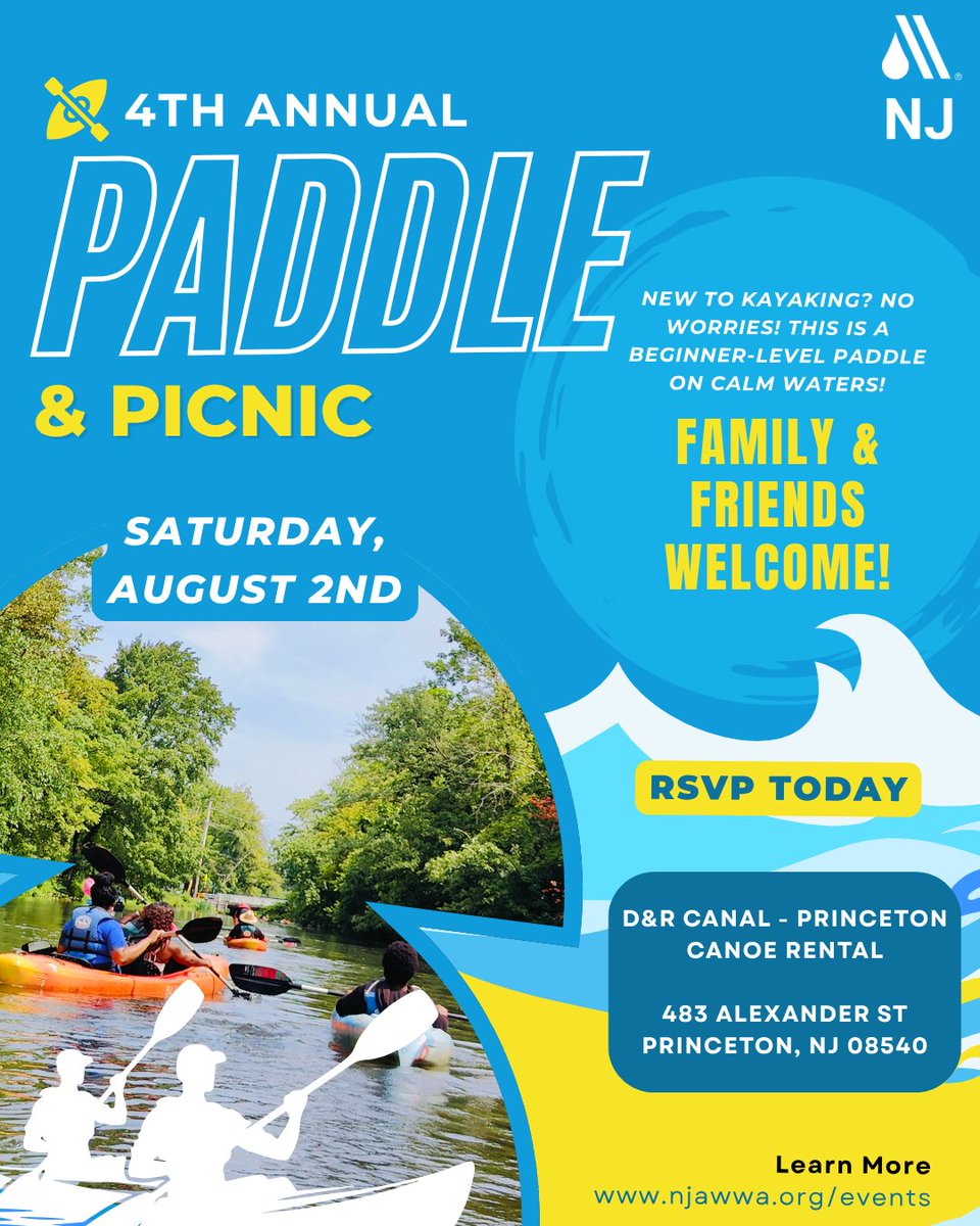 🗣️ Approaching fast! Our 4th Annual Paddle &amp; Picnic event is set for August 2nd. We hope to see you there! A relaxing morning paddle (kayak &amp; canoe rentals available) followed by lunch and laughs = a great way to spend a beautiful August Saturday. 🚣‍♂️ RSVP: ow.ly/E26b50WqcVz