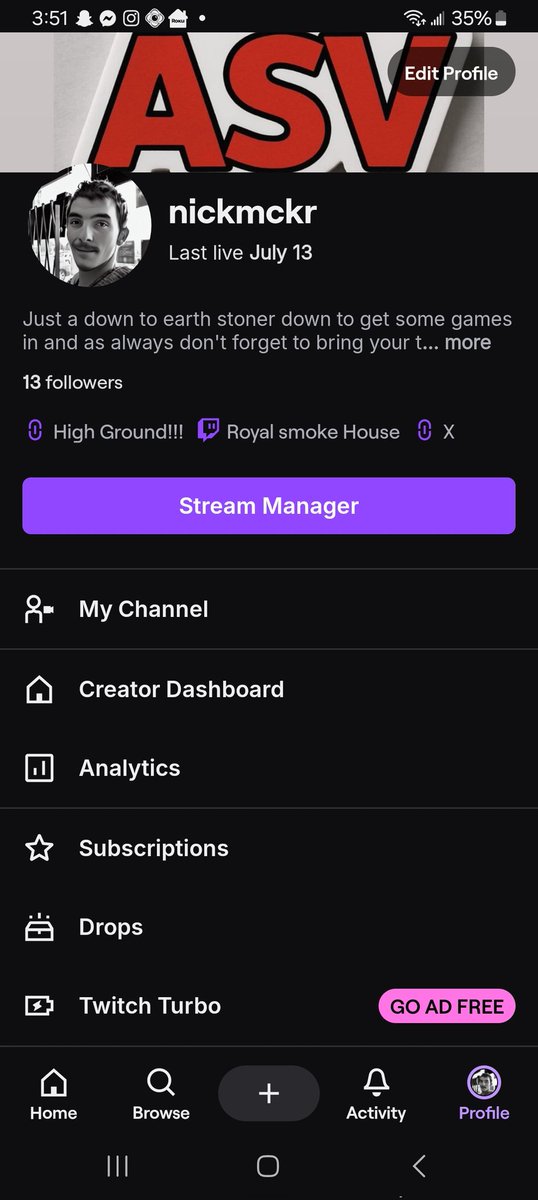 Nicholas Mckay (@nickmckr1702) on Twitter photo Com show my twitch some love peeps I finally got my second stream in and can't wait to get more in!!!! <a href="/highgroundmi/">High Ground Michigan</a> <a href="/jeffbleedsblue/">HighGroundJefe</a> @ Com show my twitch some love peeps I finally got my second stream in and can't wait to get more in!!!! <a href="/highgroundmi/">High Ground Michigan</a> <a href="/jeffbleedsblue/">HighGroundJefe</a> @