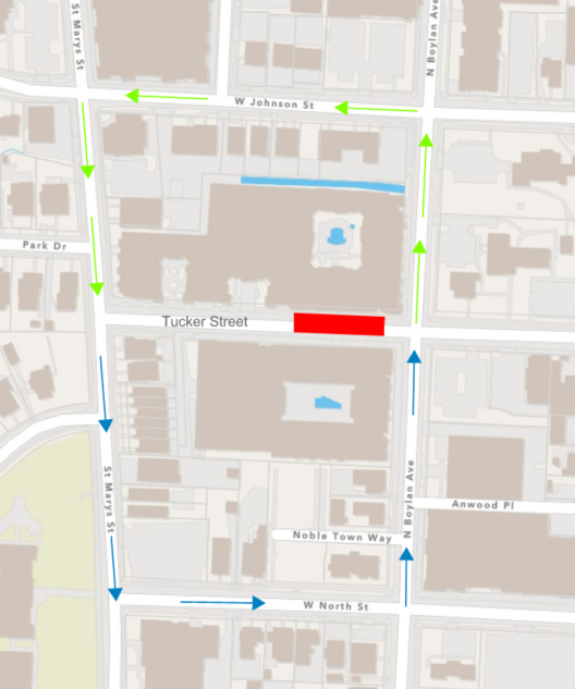 Heads up! 🚧
Tucker St. will be fully closed between St. Marys &amp; Boylan on 7/16 from 9AM–1PM for crane work at 712 Tucker Apartments.
🚶 Sidewalks open on south side
🚴‍♂️ Cyclists follow detours
🚍 Transit not impacted