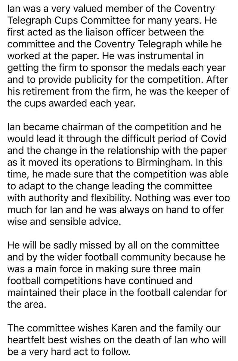 Coventry Telegraph Cup tweet media