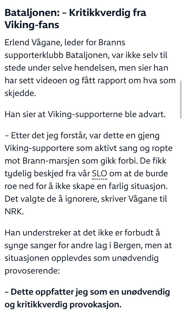 Denne saken oppsummerer de verste sidene med deler av norsk supporterkultur. Først blir noen harmløse bortesupportere «advart» av SLO, apegjengens støttekontakt på klubbens regning. Så kaster voksne folk stein. Til slutt kommer supporterlederens feige ræv og forsvarer toskeskapen