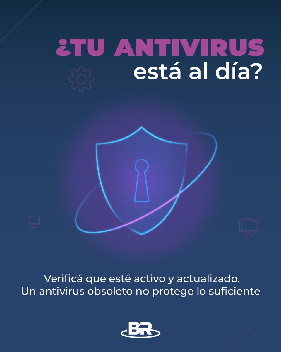 brgrouparg's tweet photo. ¿Tu PC anda lenta o con errores? 🧠💻
El mantenimiento preventivo es la clave:
✔️ Antivirus actualizado
✔️ Antispyware
✔️ Limpieza de archivos
✔️ Eliminar apps nocivas

Cuidar tu compu es evitar problemas futuros. 
#MantenimientoPC #TipsTech https://t.co/tY0Lcj9poQ