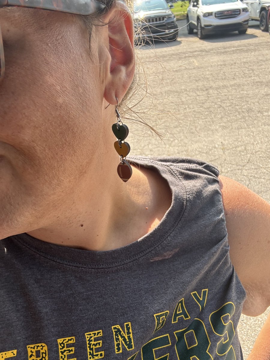 Girls night golf league - favorite sports team day! Can’t even tell that I live smack in the middle of Michigan. 🤷🏼‍♀️ #GoPackGo <a href="/packers/">Green Bay Packers</a>