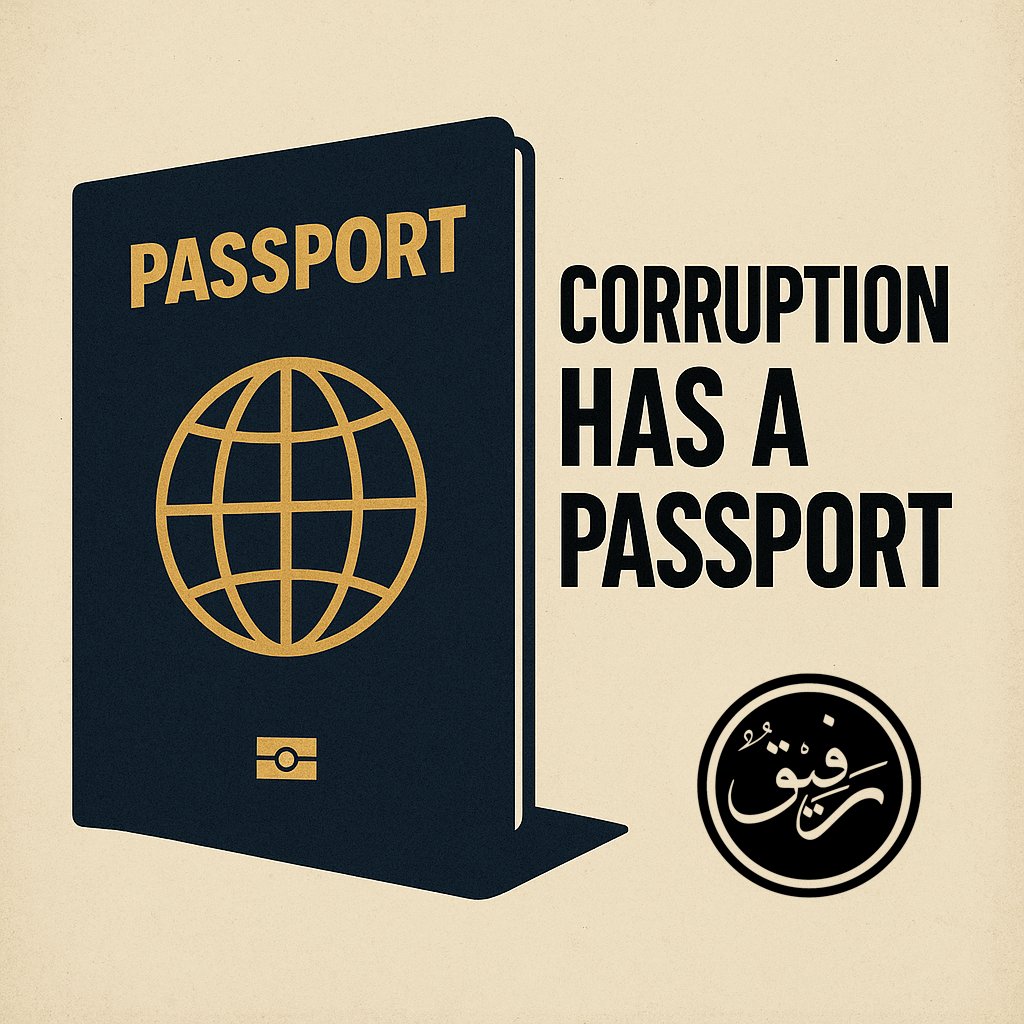 AdliYacubi's tweet image. 🌀 Rafiq al-Bunduqia says:“They say Africa is poor because of corruption. But who taught the trick? Who opened the offshore accounts? Who made the rules? Corruption has a passport. And it flies First Class.” #CorruptionHasAPassport #DecoloniseTheNarrative #TruthInTheMargins
