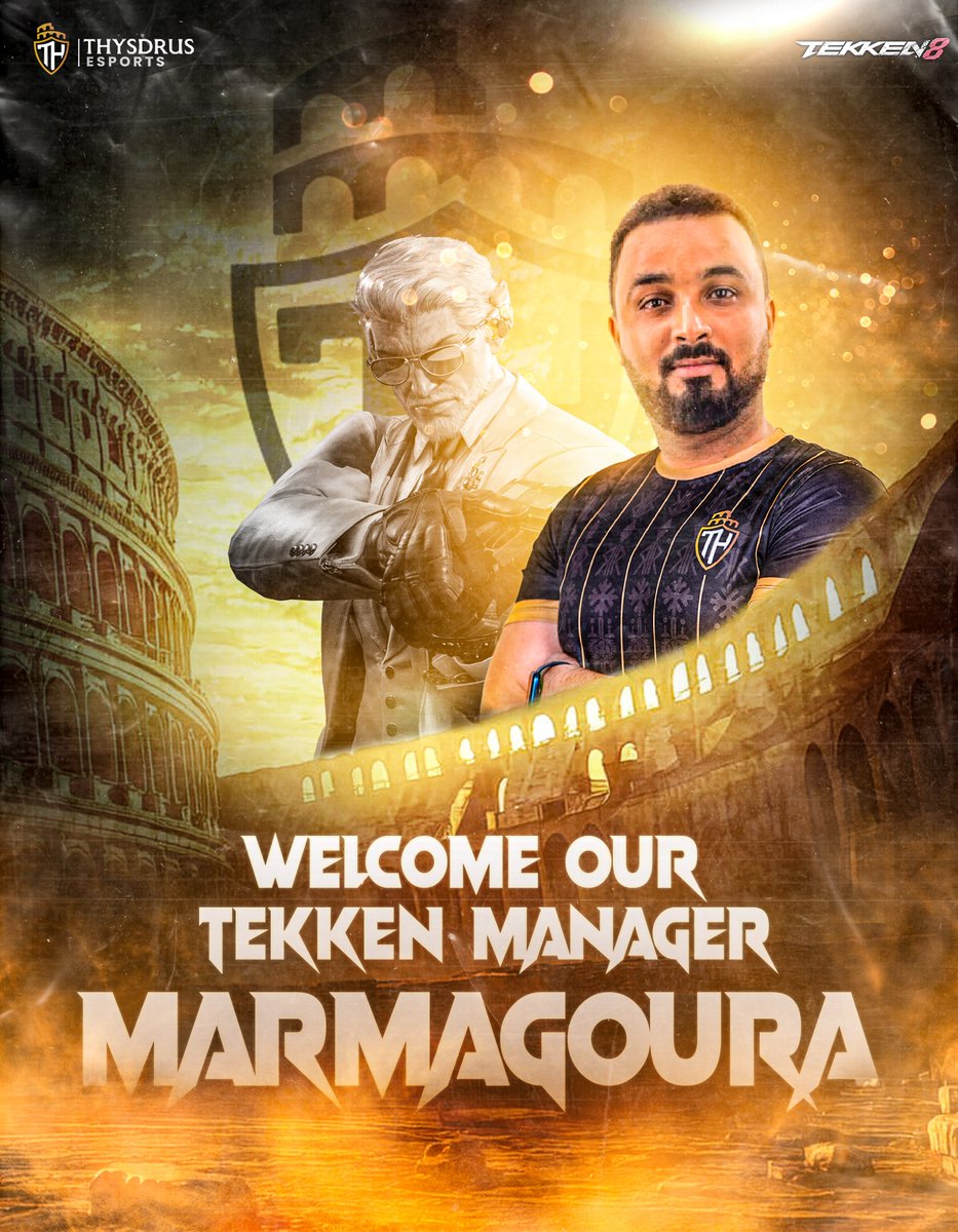 🔥 Please welcome MARMAGOURA as our new Tekken Manager!
With his passion and vision, we're ready to take Thysdrus to the next level.

#thysdrusesports #th #Tekken8 
#TogetherAs1 #gamingcommunity 
#gaming #fyp #gameOn #esports