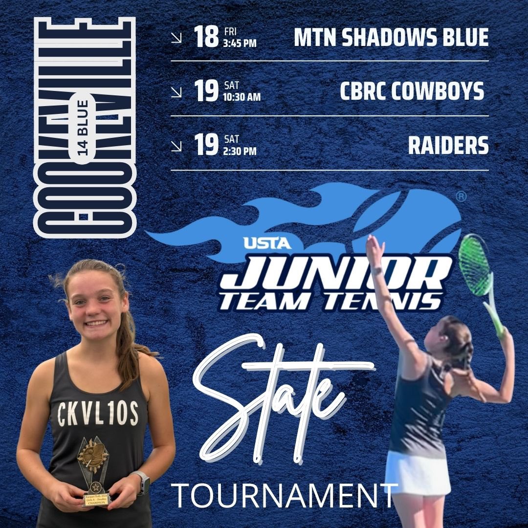 My team and I will be playing in Chattanooga this weekend!! The outcomes of our matches will determine when we play sunday! Come check us out!

<a href="/brianrohr/">Brian Rohr</a> <a href="/JensenRohr/">Jensen Rohr</a> <a href="/Cookeville10s/">Cookeville Tennis</a>