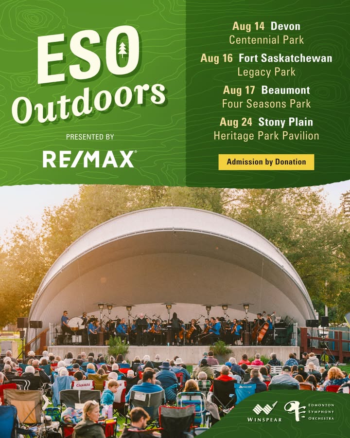 Winspear Centre (@winspearcentre) on Twitter photo The <a href="/edmsymphony/">Edmonton Symphony Orchestra</a> is hitting the road! 🚗🎻
This August, join ESO musicians for a series of free, family-friendly outdoor concerts.
☀️ Bring a lawn chair, your friends, and a love for music. Admission is by donation — all are welcome!
🔗 Explore winspearcentre.com/summer The <a href="/edmsymphony/">Edmonton Symphony Orchestra</a> is hitting the road! 🚗🎻
This August, join ESO musicians for a series of free, family-friendly outdoor concerts.
☀️ Bring a lawn chair, your friends, and a love for music. Admission is by donation — all are welcome!
🔗 Explore winspearcentre.com/summer