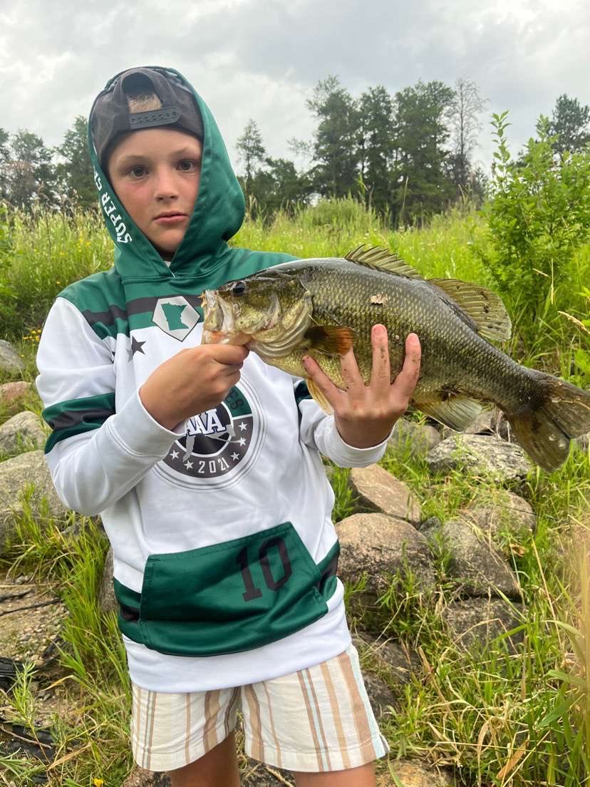 Little shit strikes again this time Hayes Lake !! #largemouth #nofishissafe