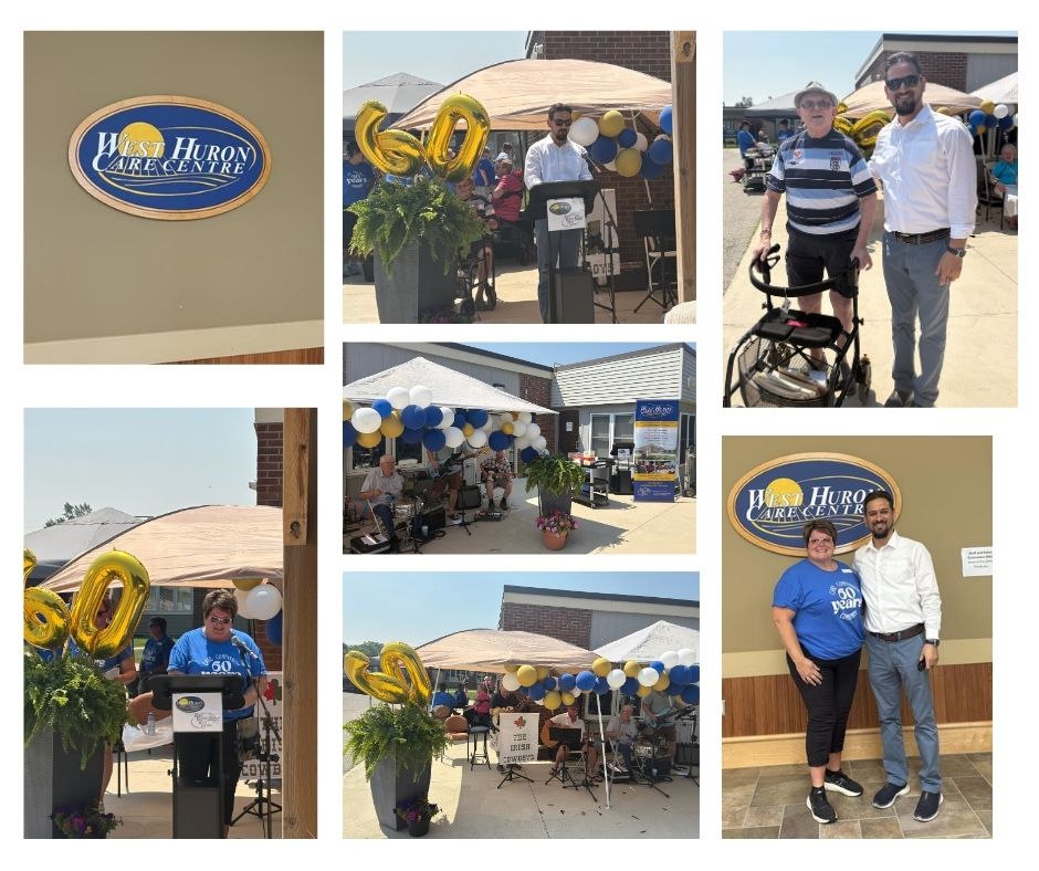 AdvantAge Ontario (@advantageont) on Twitter photo This afternoon, Director Feroz Masjidi joined the community at West Huron Care Centre and Blue Water Rest Home in #Zurich to celebrate their 60th anniversary.
Congratulations on 60 years of dedicated service and compassionate care!
<a href="/LisaLevin1/">Lisa Levin</a> This afternoon, Director Feroz Masjidi joined the community at West Huron Care Centre and Blue Water Rest Home in #Zurich to celebrate their 60th anniversary.
Congratulations on 60 years of dedicated service and compassionate care!
<a href="/LisaLevin1/">Lisa Levin</a>