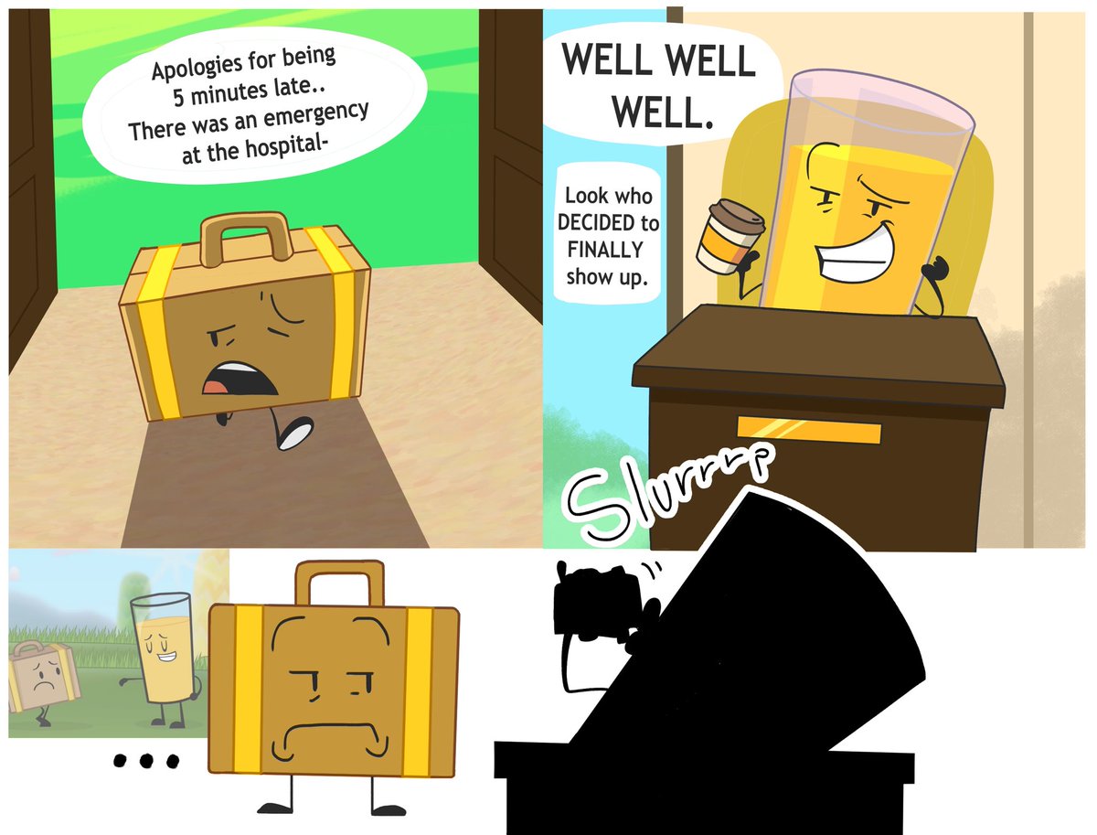 scrimmbo's tweet image. I like imagining oj occasionally being insufferable with the osc behind the scenes he cant help it #inanimateinsanity #ojii #suitcaseii #iis4spoilers