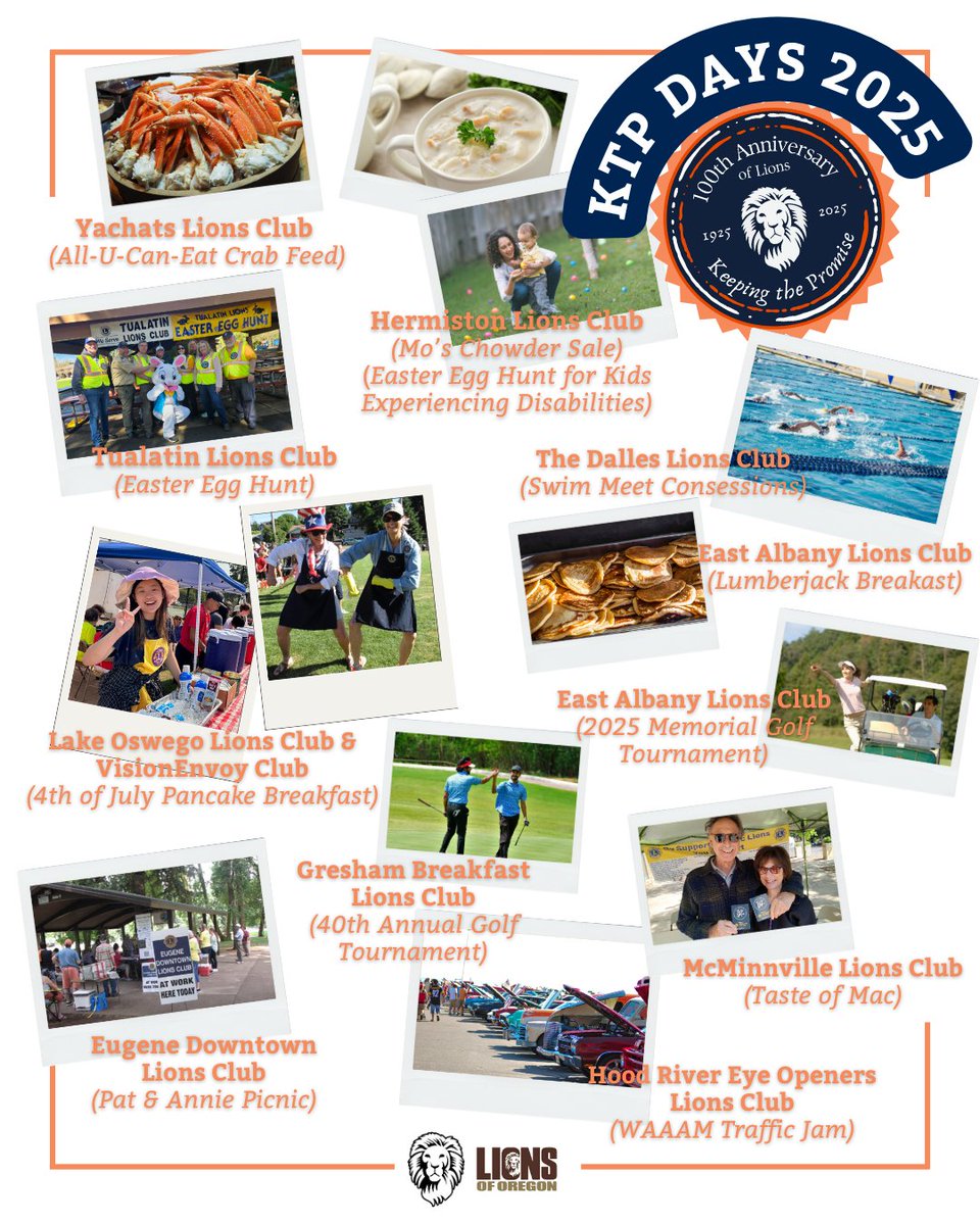 Thank you to all the Lions Clubs helping OLSHF “Keep the Promise”! Your incredible events fund vital sight and hearing care across Oregon. We’re so grateful for your service and partnership. Learn more: olshf.org/ktpdays