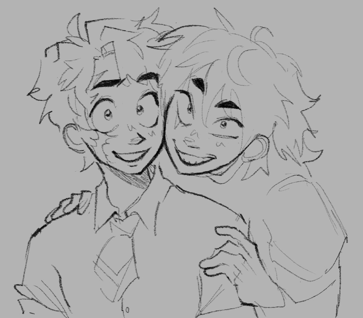 sketchyvero's tweet image. KIRIDEKU WIP