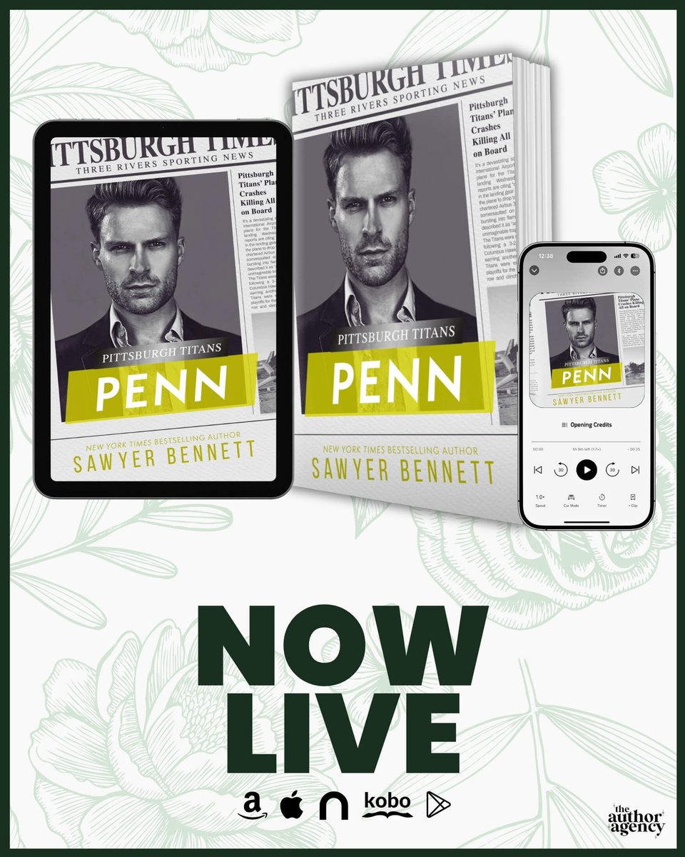 ✨Let’s celebrate! It’s release day for PENN by @sawyerbennett123! Grab it at your favorite book vendor!
bookreviewvirginialee.blog/2025/07/15/new…
#BRVL
#OneClickHere
geni.us/SB-Penn
Why you need to #ONECLICK this book…
🏒Hockey Romance
🔥Tragic Past
🏒Tortured Hero
🔥Forbidden Romance