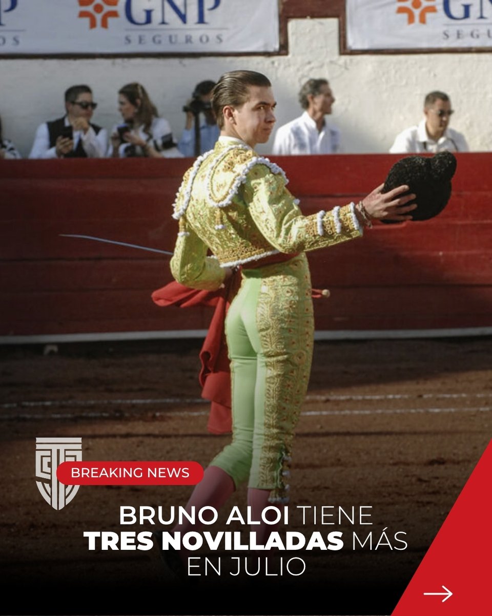 🇲🇽✈️Tras Las Ventas, el joven novillero mexicano suma tres compromisos en julio:
📍 19 JUL – Santander (España)
📍 25 JUL – Tudela (Navarra)
📍 26 JUL – Garlin (Francia)
💪 ¡Verano intenso para un torero en ascenso!
👉 Consulta fechas y ganaderías → titansports.international/bruno-aloi-tie…