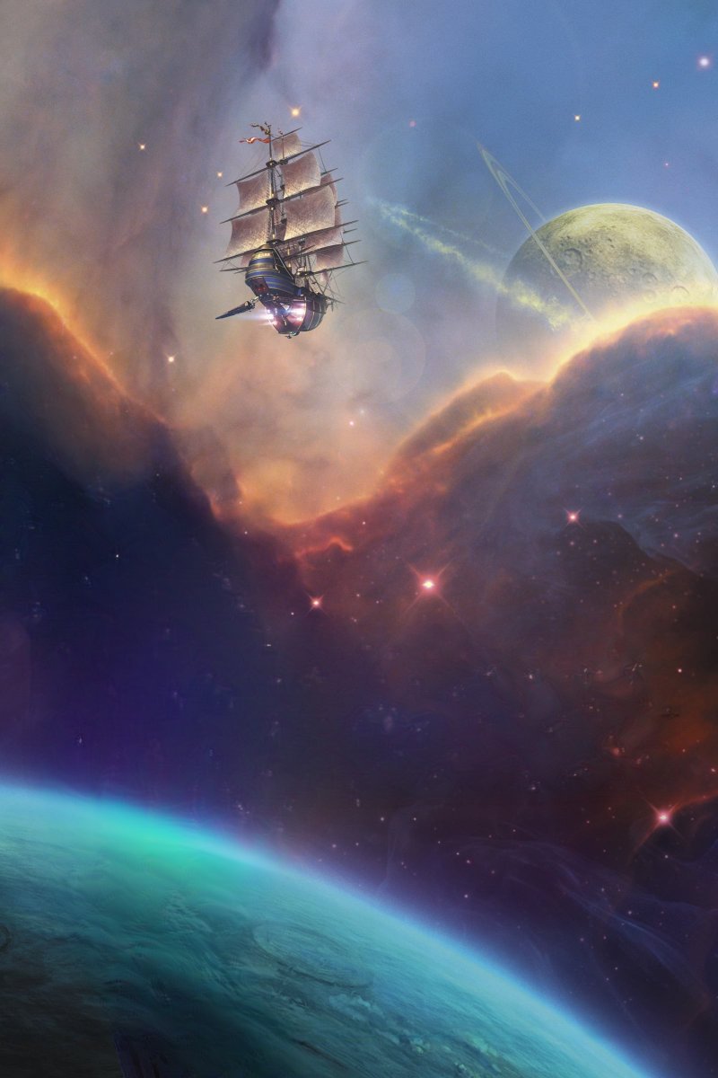 wylfcen's tweet image. “Space” is from French. You should call it “the Arkensea,” from Old English ercnan- ‘pure, holy, majestic’ + sǣ ‘sea’.