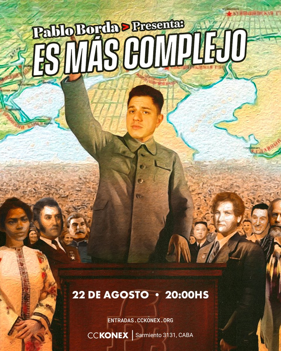 El 22 de agosto voy a estar en el Konex. Entradas ya a la venta
