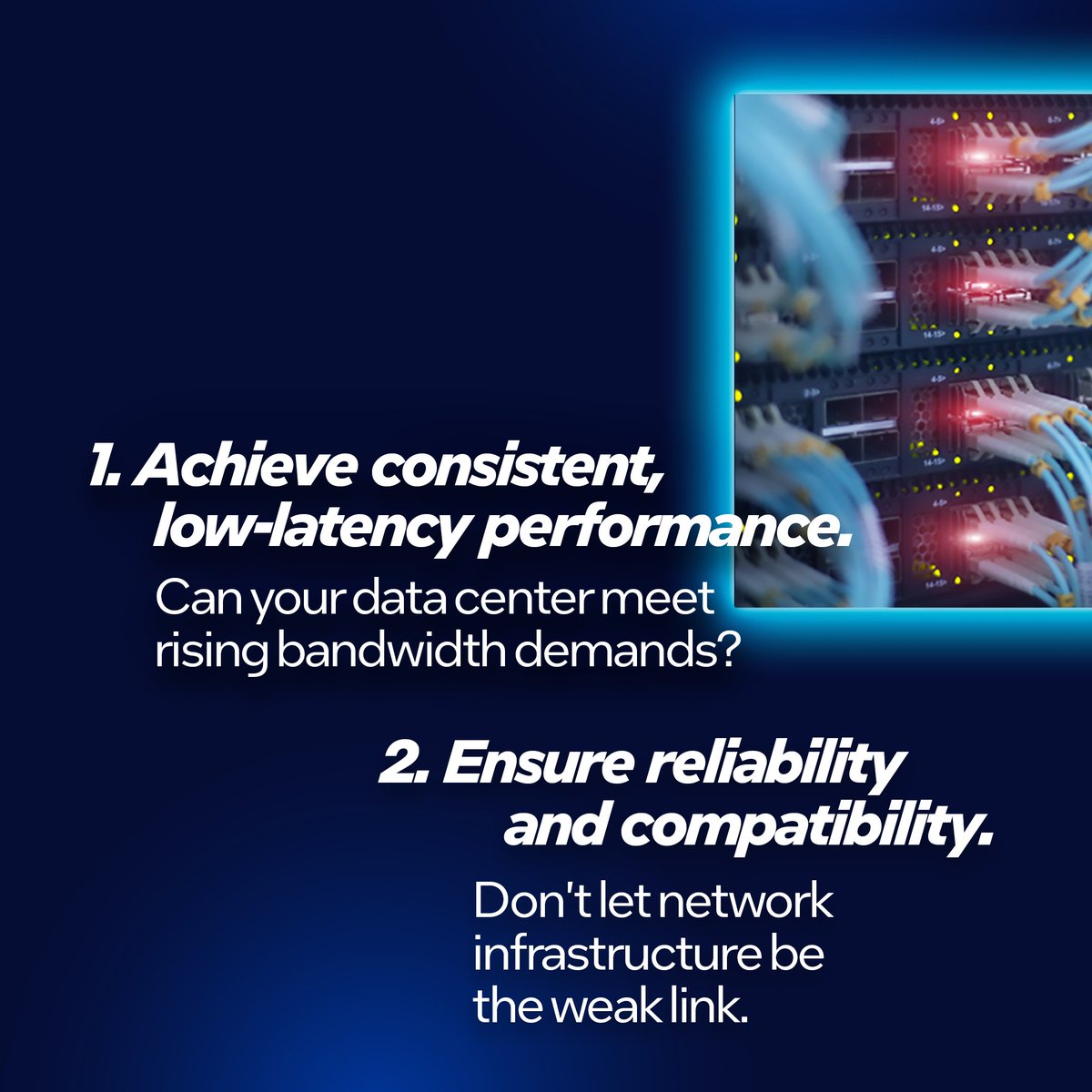 IntelBusiness's tweet image. The data center market is on track to hit $1 trillion by 2034.
Don't let your network become the bottleneck. Check out our five key connectivity considerations for data center optimization: intel.ly/44KRKu8