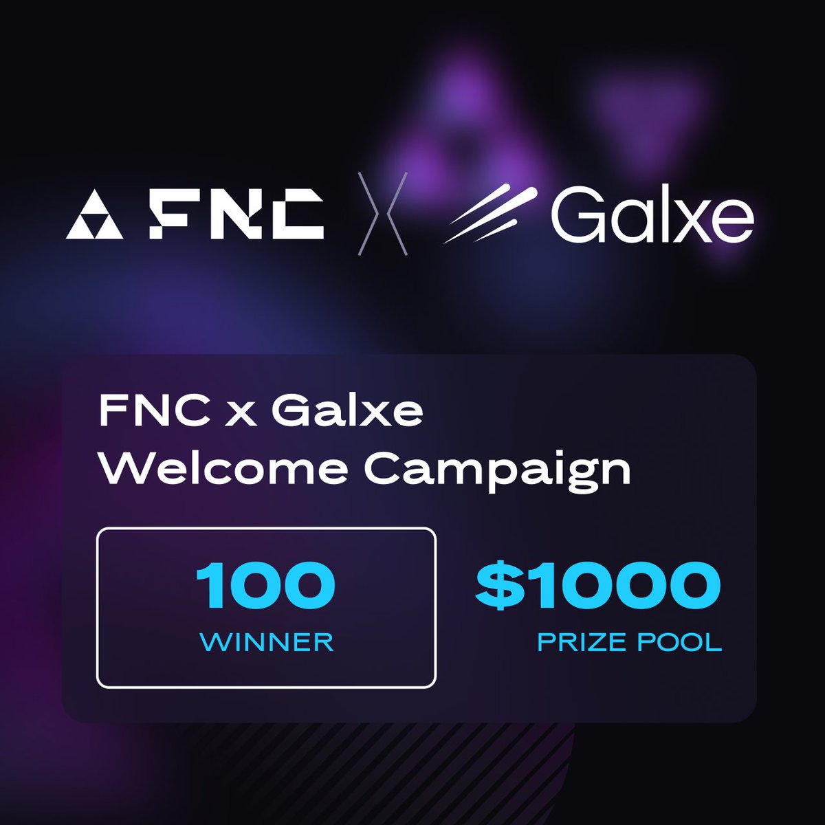 FNC_Network's tweet image. Funcy Network: First Stars Campaign
A new chapter for FNC kicks off on Galxe and you’re invited to be part of it from day one.
⏺ 100 winners
💰$1000 prize pool
Complete simple quests, earn points, and claim your share of the rewards.
The campaign is already live – don’t miss…